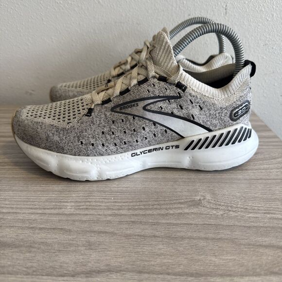 Brooks Womens Glycerin StealthFit GTS 20 1203711B163 Gray Sneaker Shoes Sz 8.5 B - Picture 1 of 11